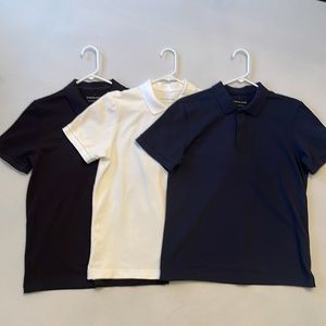 3 Everlane Men’s Medium M Cotton Polo White, Navy, Black
